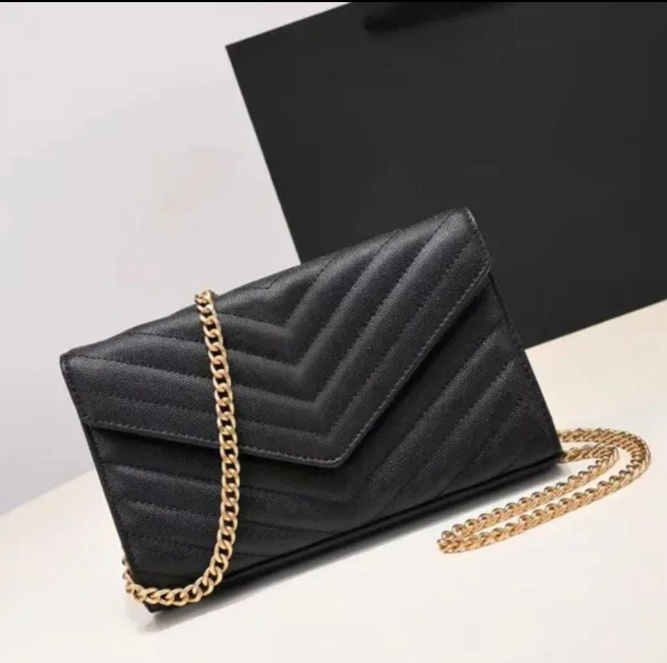 Sac luxueux stylé caviar.