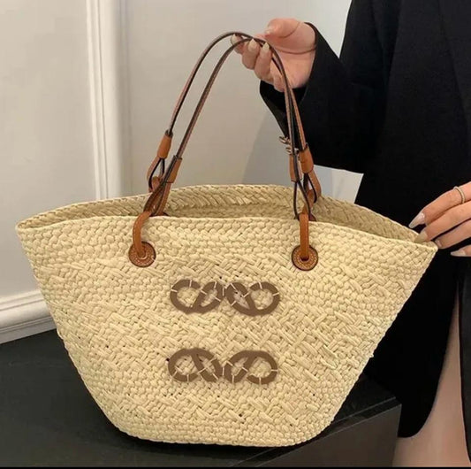 Totes paille sac à épaule.