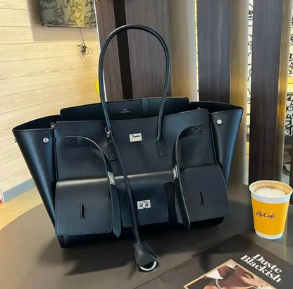 Luxury sac créateur sac cabas femme sac à main grand format épaule cuir.