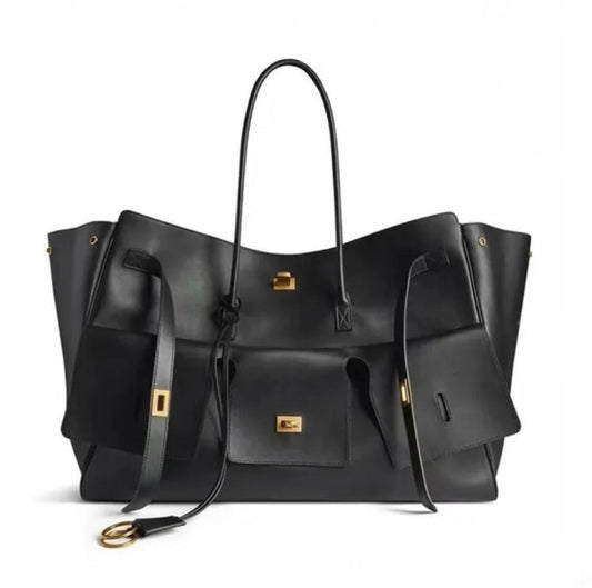 Luxury sac créateur sac cabas femme sac à main grand format épaule cuir.